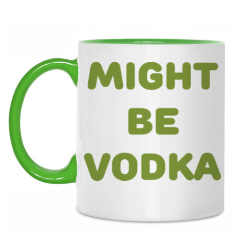 Кружка с принтом Might be vodka