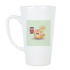 кот, держащий кофе