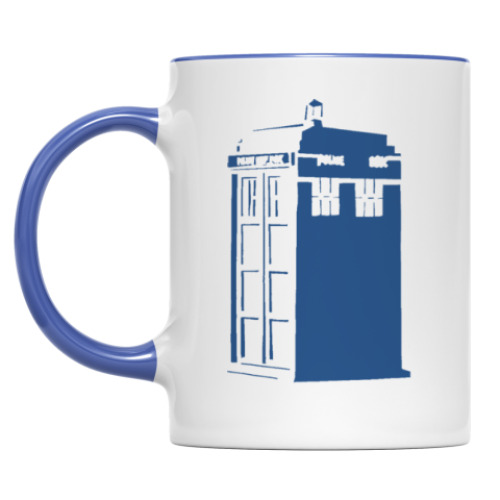 Кружка с принтом Тардис (Доктор Кто)