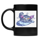 Кружка цветная UV-DTF