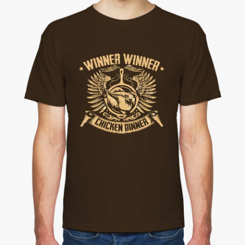Футболка с принтом Winner Winner Chicken Dinner