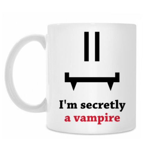 Кружка с принтом Secret vampire