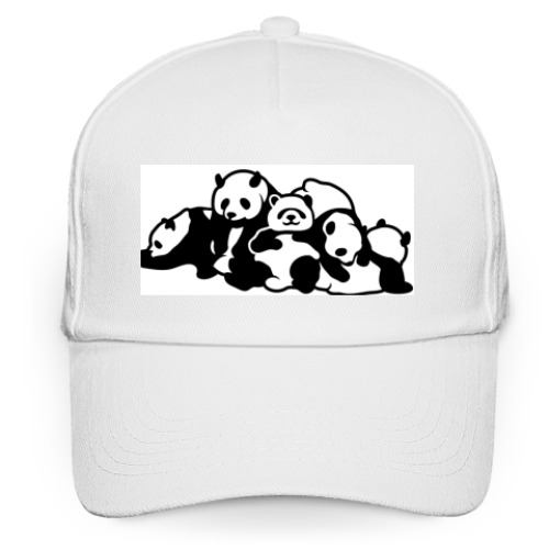 Кепка бейсболка с принтом Панды