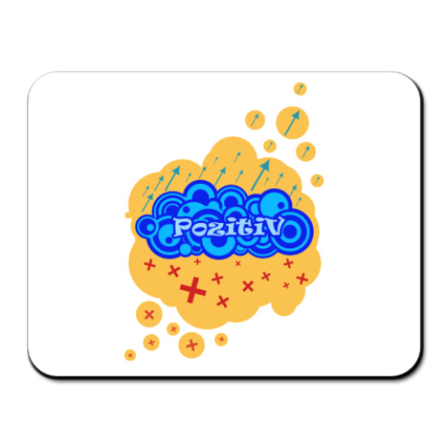 Коврик для мыши с принтом PozitiV