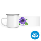 Кружка металлическая белая (круговая запечатка)