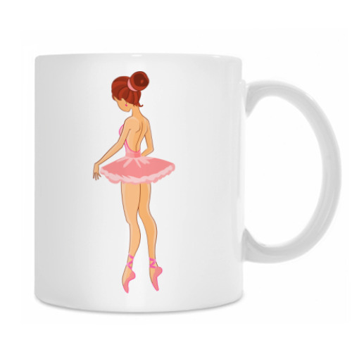 Кружка с принтом Балерина