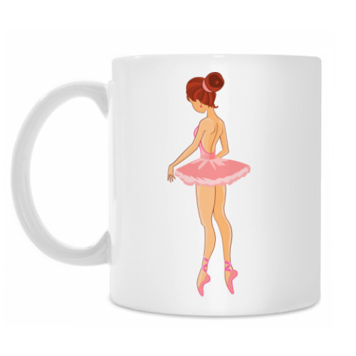 Кружка с принтом Балерина