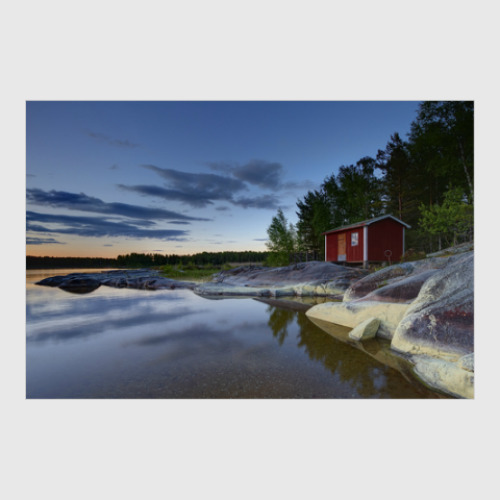 Постер с принтом Рыбацкий домик