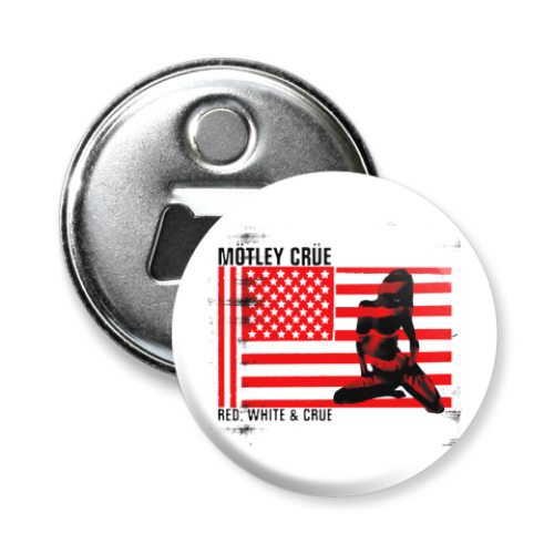 Магнит-открывашка с принтом Motley Crue