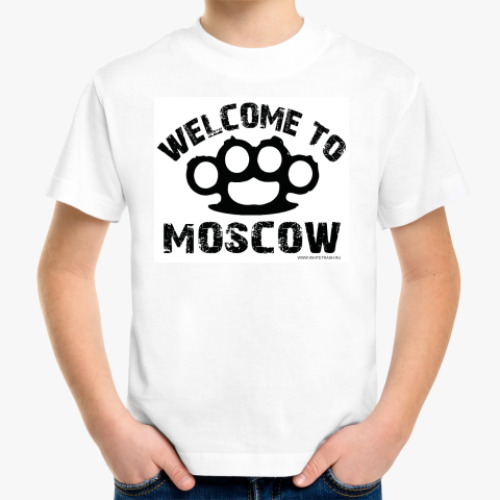 Детская футболка с принтом WELCOME MSC