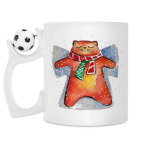 Кружка с футбольным мячиком