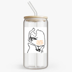 Банка с бамбуковой крышкой