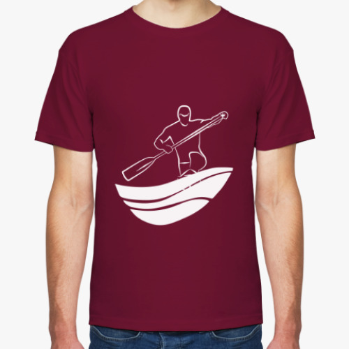 Футболка с принтом Каноэ, гребля