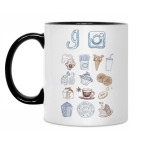 Кружка двухцветная