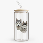 Банка с бамбуковой крышкой