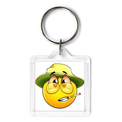 Брелок с принтом   Смайлик