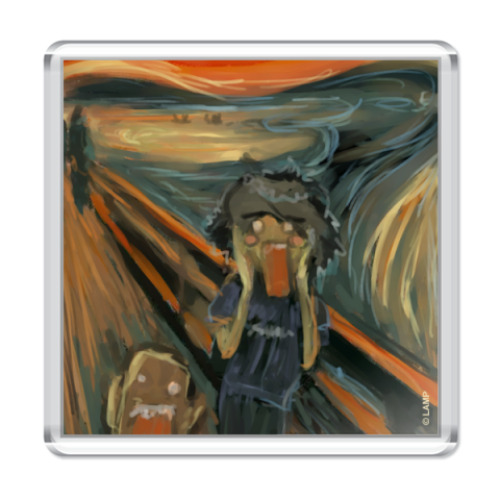 Магнит с принтом  «Писк»