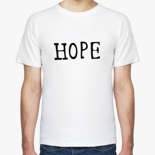 Футболка с принтом  HOPE