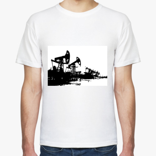 Футболка с принтом Нефть