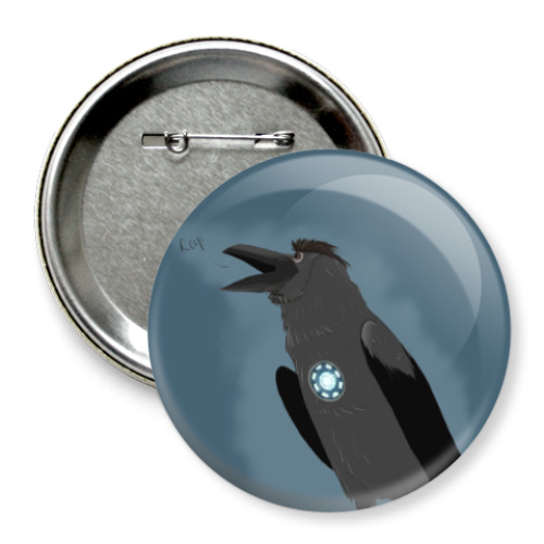 Значок 75мм с принтом Tony Stank