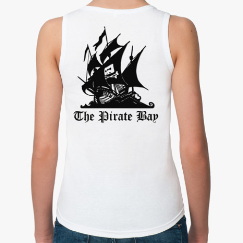 Женская майка с принтом Pirate Bay