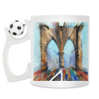 Кружка с футбольным мячиком