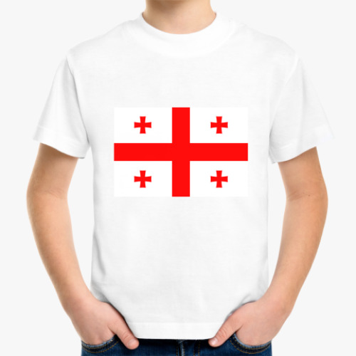 Детская футболка с принтом Грузия