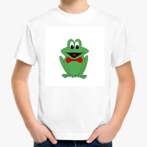 Детская футболка с принтом Лягушонок