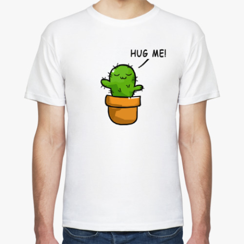Футболка с принтом HUG ME / ОБНИМИ МЕНЯ