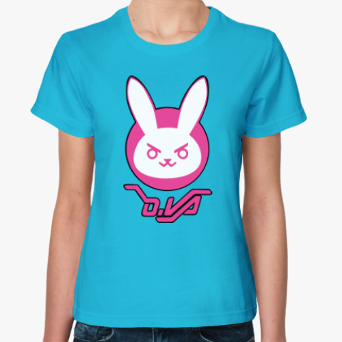 Женская футболка с принтом Overwatch D.Va (Ди Ва)