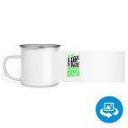 Кружка металлическая белая (круговая запечатка)