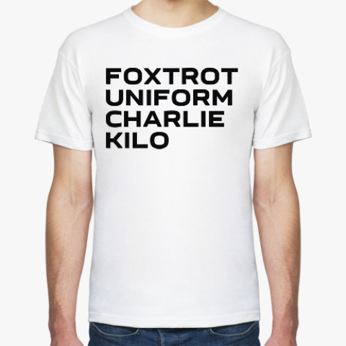 Футболка с принтом F.U.C.K.