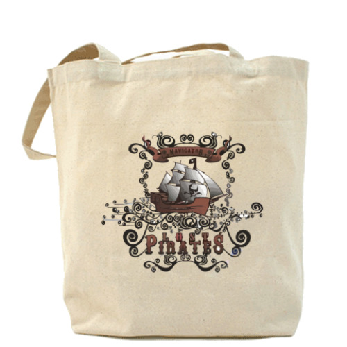 Сумка шоппер с принтом Lost Pirates