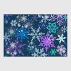 Постер 30 х 45 см Новогодние снежинки