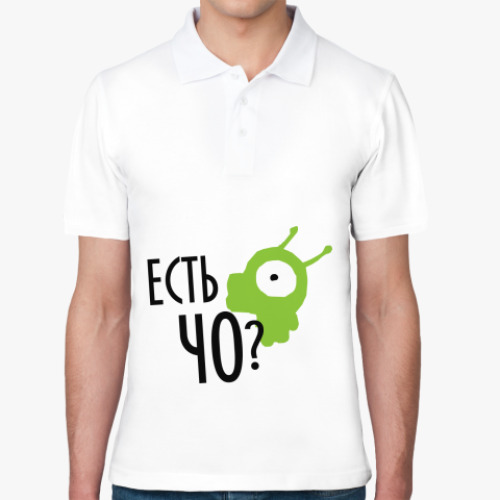 Рубашка поло с принтом Есть чо?!
