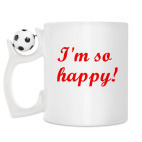 Кружка с футбольным мячиком