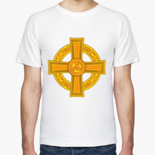 Футболка с принтом Кельтский крест