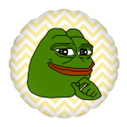 Подушка "круг", 35x35 см Лягушонок Пепе