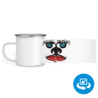 Кружка металлическая белая (круговая запечатка)