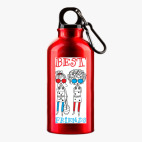 Металлическая бутылка 400 мл UV-DTF