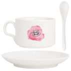Кофейная чашка (набор) Надпись Люблю Тебя с розой