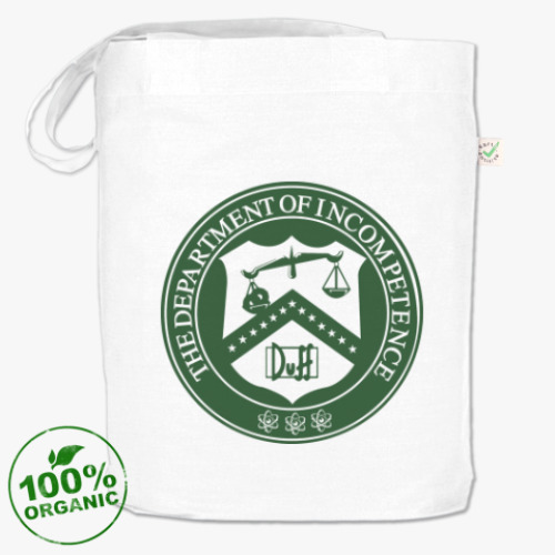 Сумка шоппер с принтом 'Департамент Некомпетентности'
