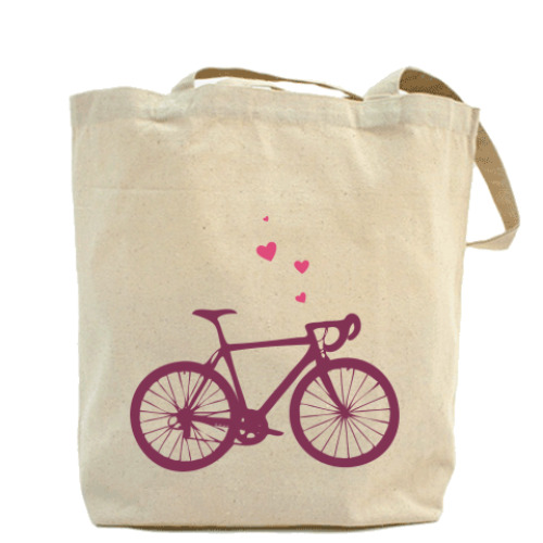 Сумка шоппер с принтом Love velo