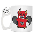 Кружка с футбольным мячиком