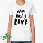 Женская футболка органик