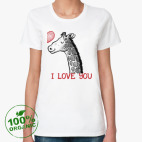 Женская футболка органик