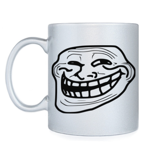 Кружка с принтом Trollface