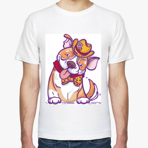 Футболка с принтом Мистер Бульдог