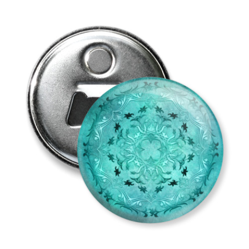 Магнит-открывашка с принтом Этническая Цветочная Мандала