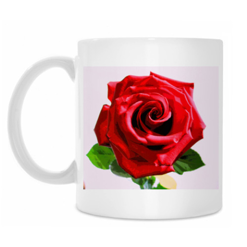Кружка с принтом Роза